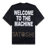 Satoshi Nakamoto Tee Welcome To The Machine Black
