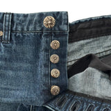 Chrome Hearts 12 Patch Denim Shorts Blue