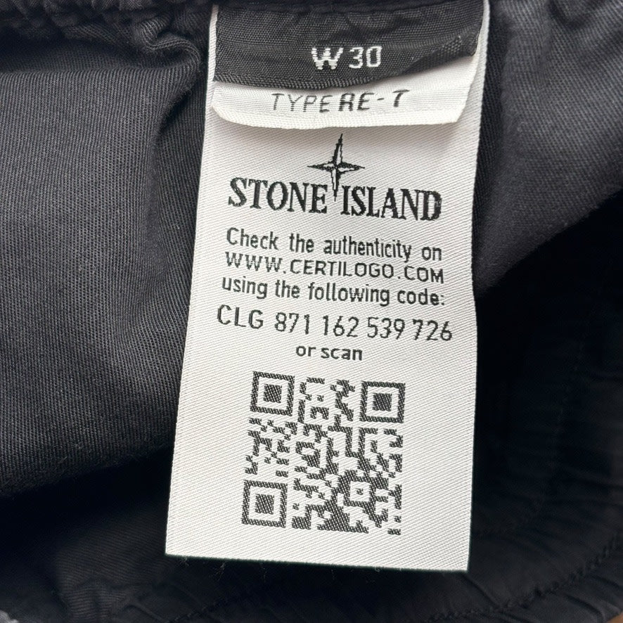 Stone Island Cinched Pants Black