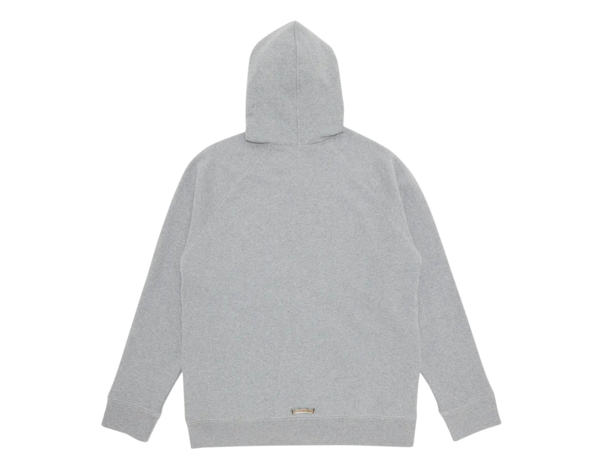 Chrome Hearts Paper Jam Triple Leather Cross Zip-Up Hoodie Grey