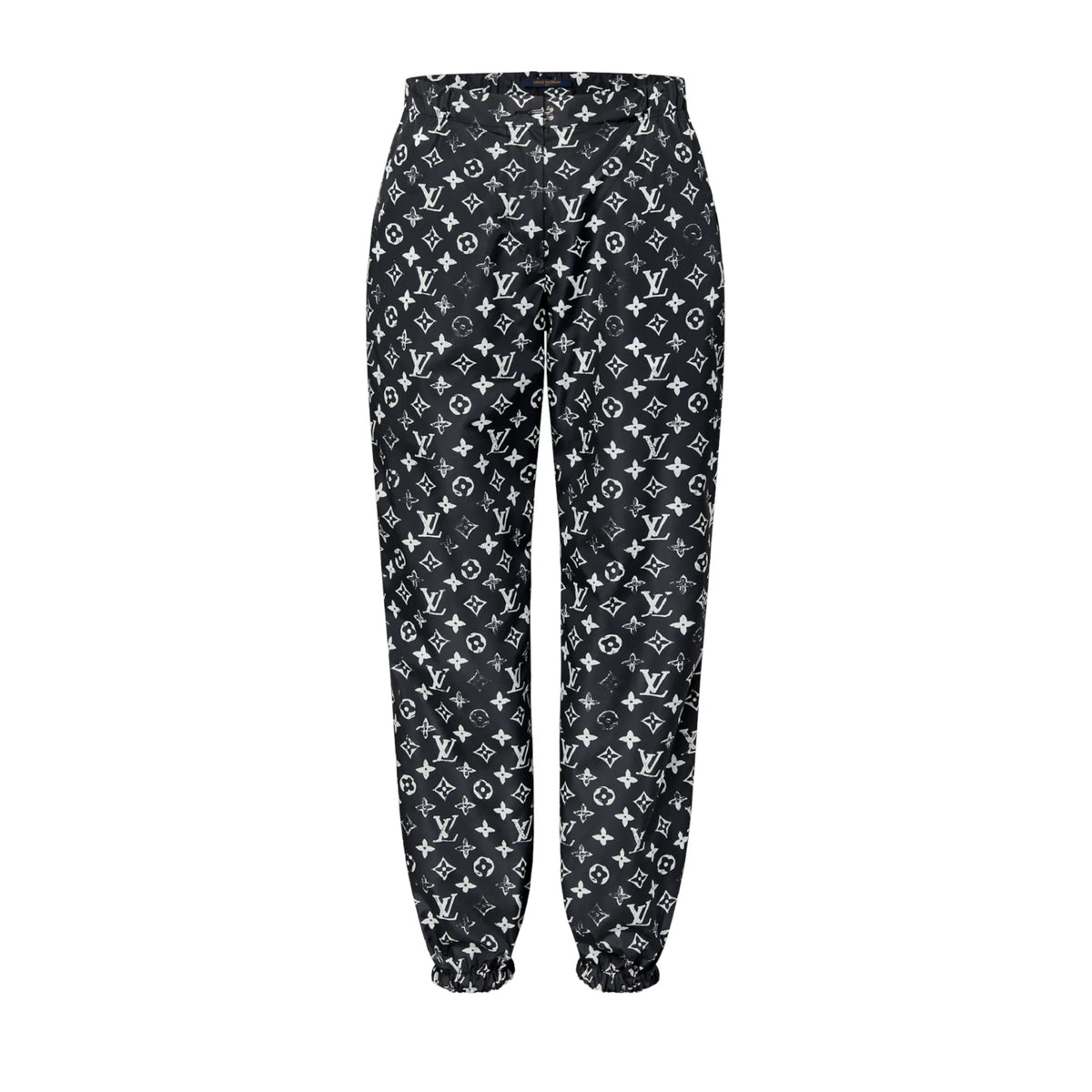 Louis Vuitton Stencil Monogram Jogging Pants Black White