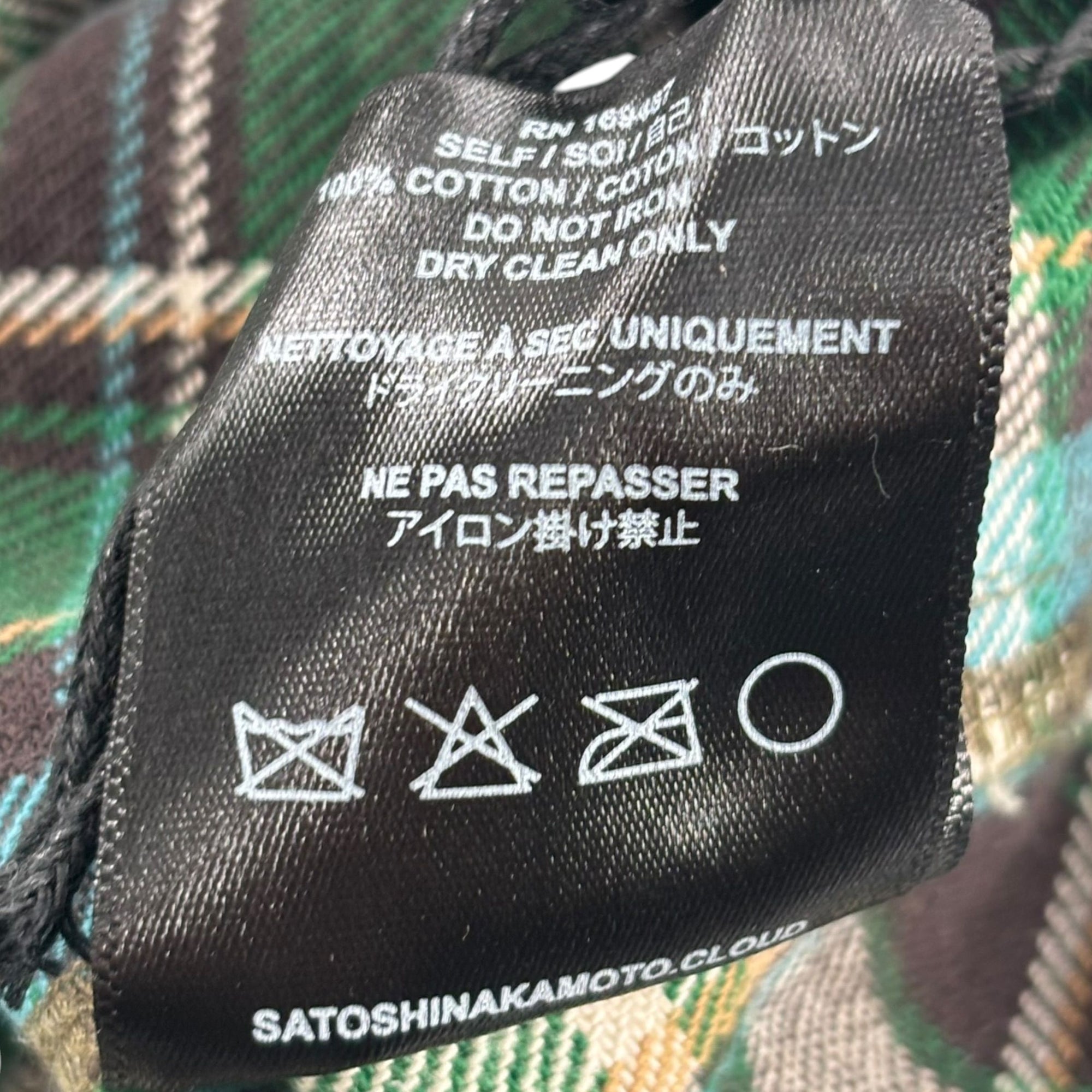 Satoshi Nakamoto Cutoff Flannel Green