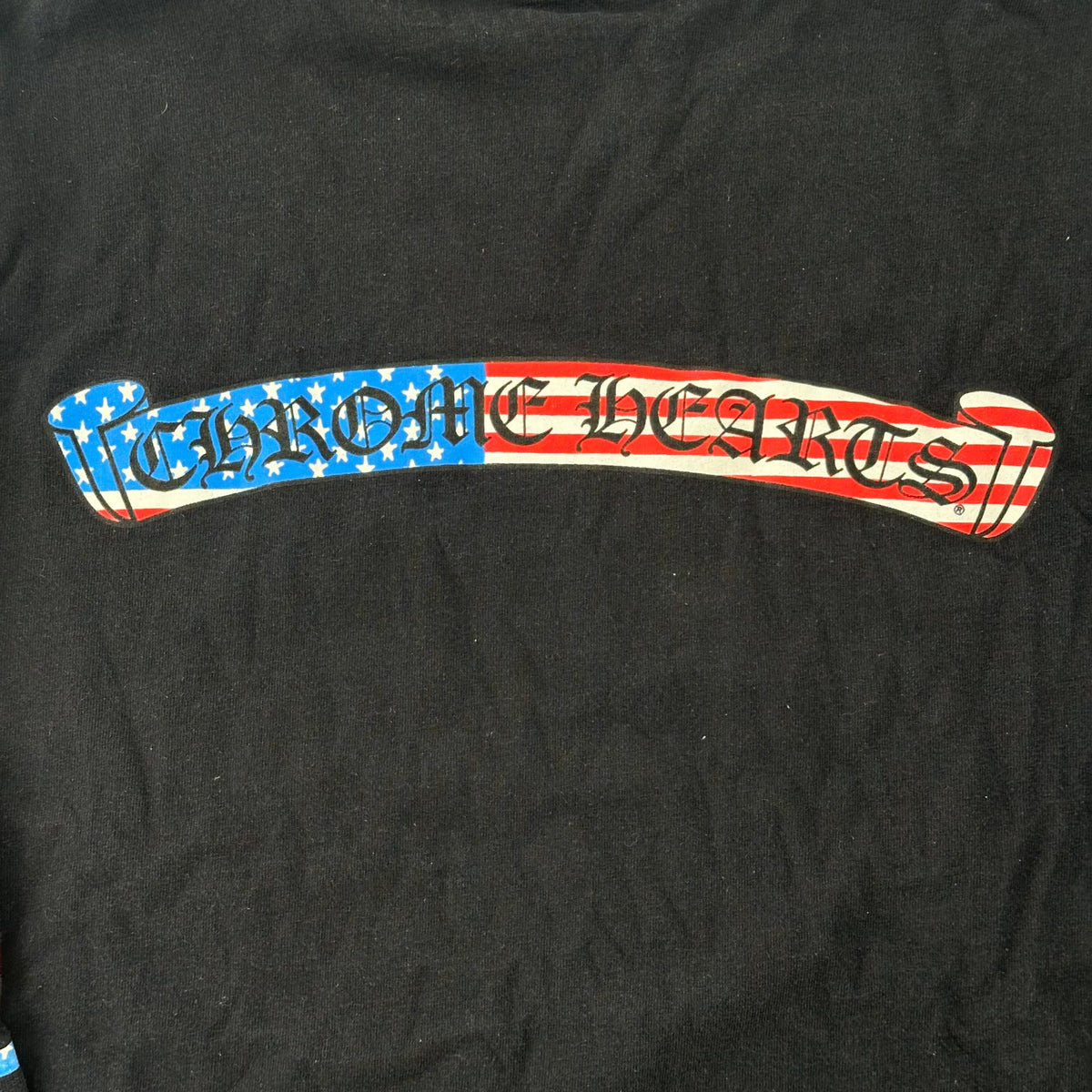 Chrome Hearts Matty Boy USA Flag Long Sleeve Black