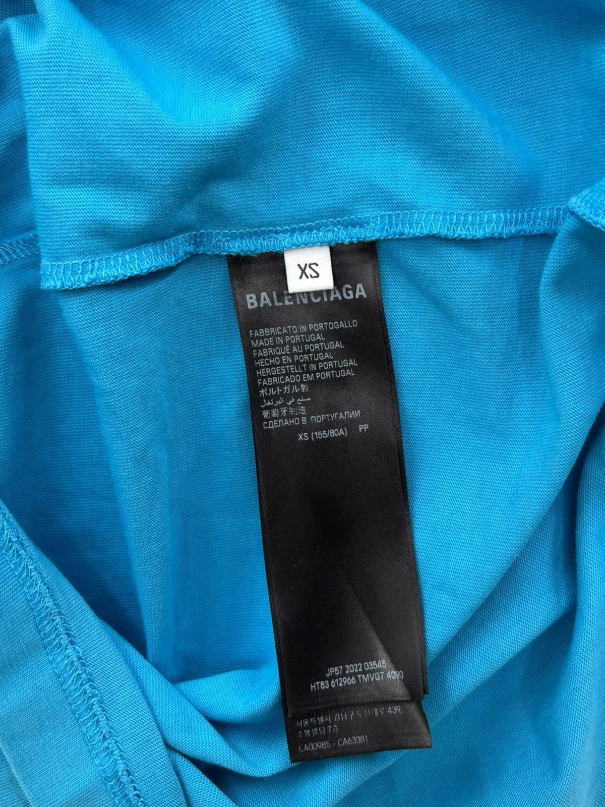 Balenciaga BB Paris Icon Tee Blue