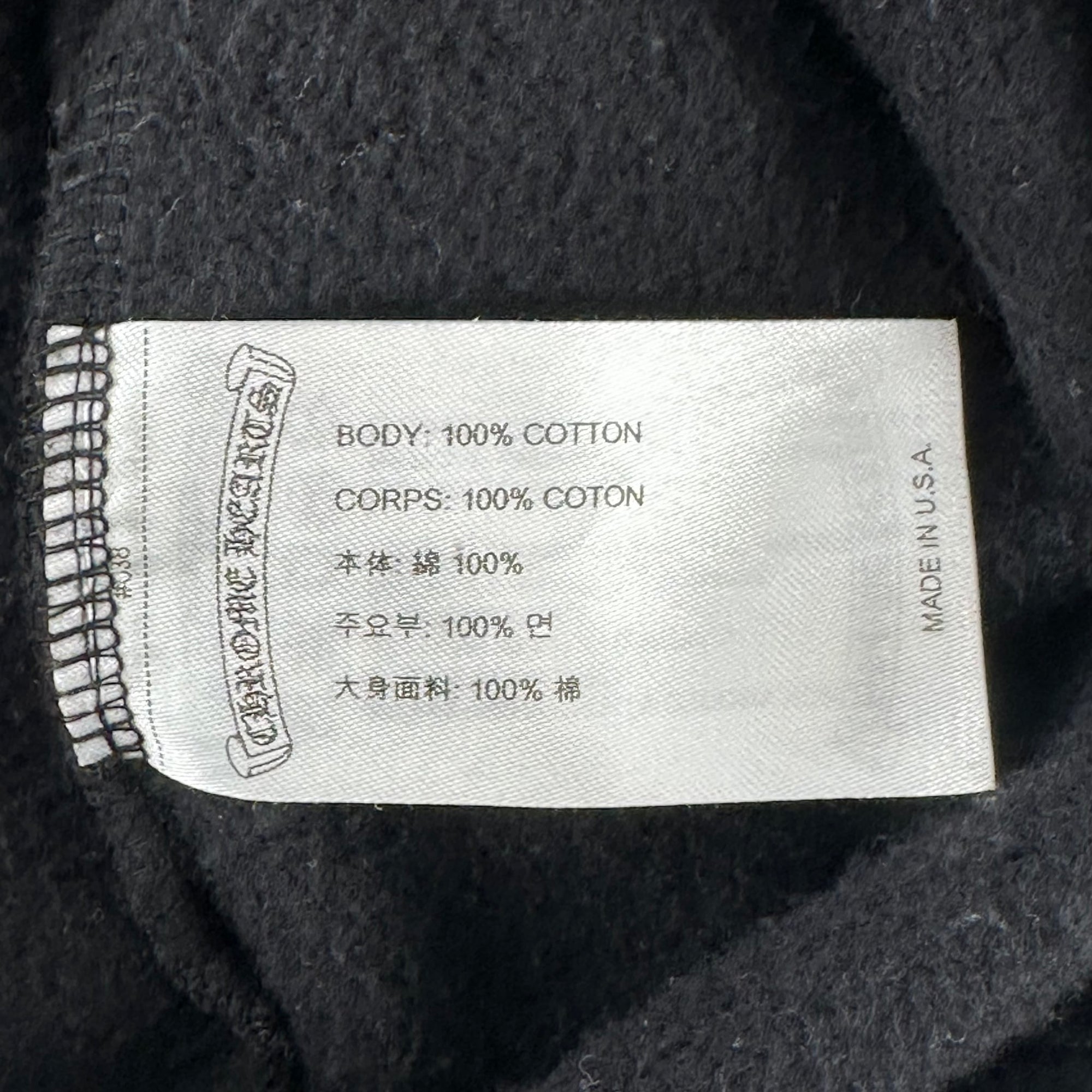 Chrome Hearts Stencil Hoodie Black