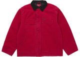 Supreme Old English Canvas Work Jacket Red
