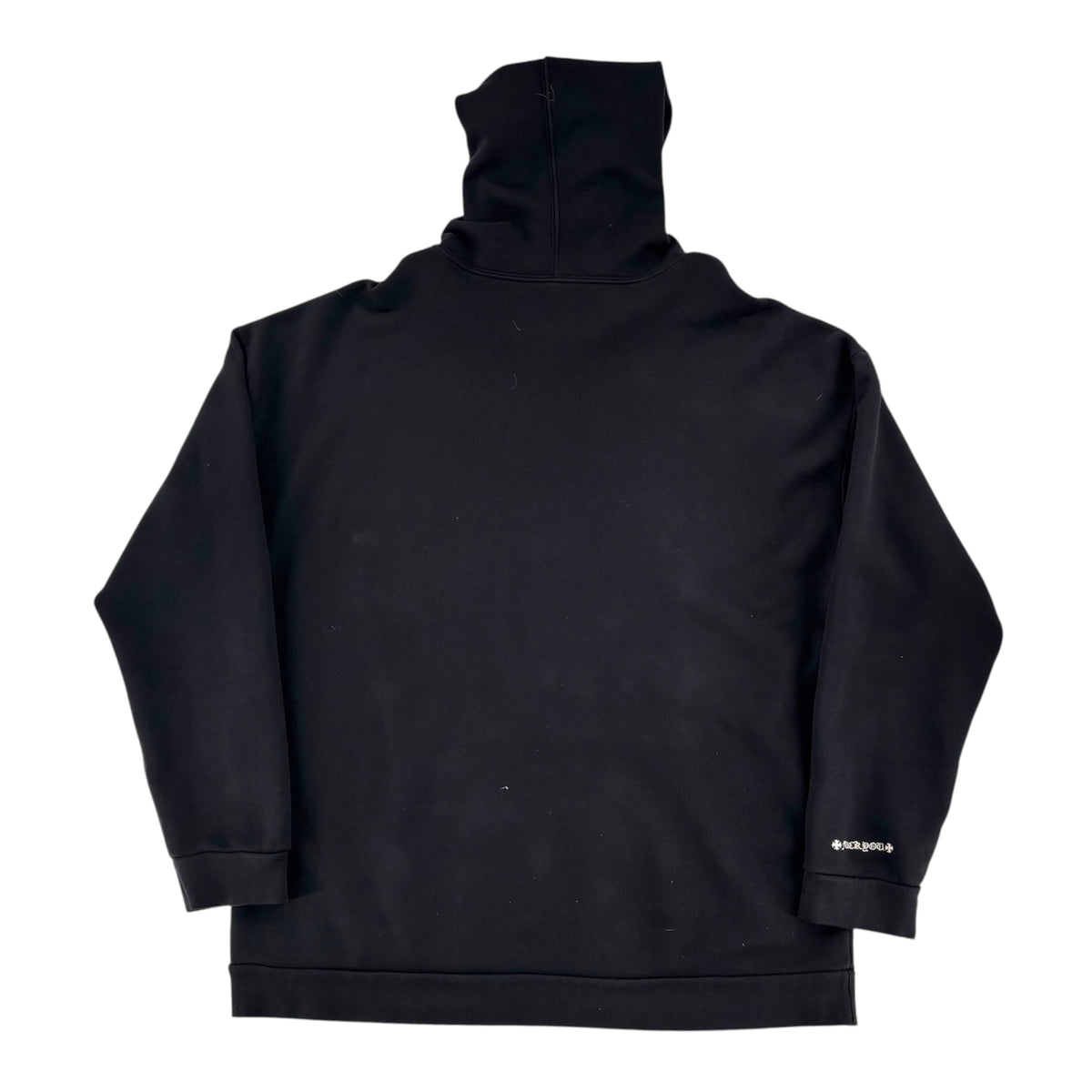 Chrome Hearts Embroidered Vertical Letters Hoodie Black