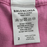 Balenciaga Hand Drawn Political Campaign Logo Pink