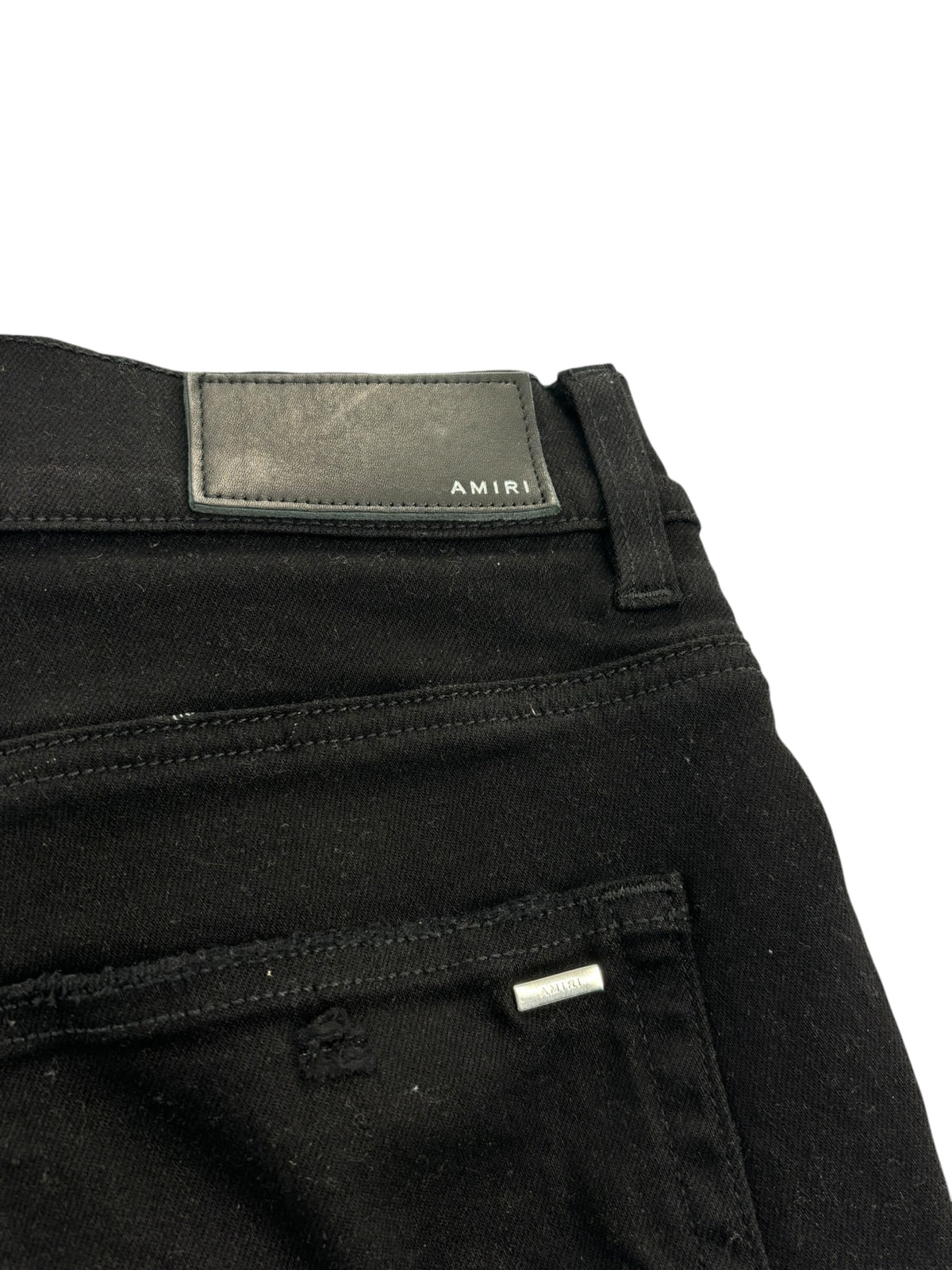 Amiri Logo Patch Denim Black
