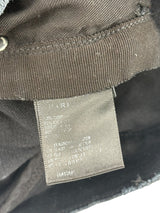 Amiri Logo Patch Distressed Denim Black Cream