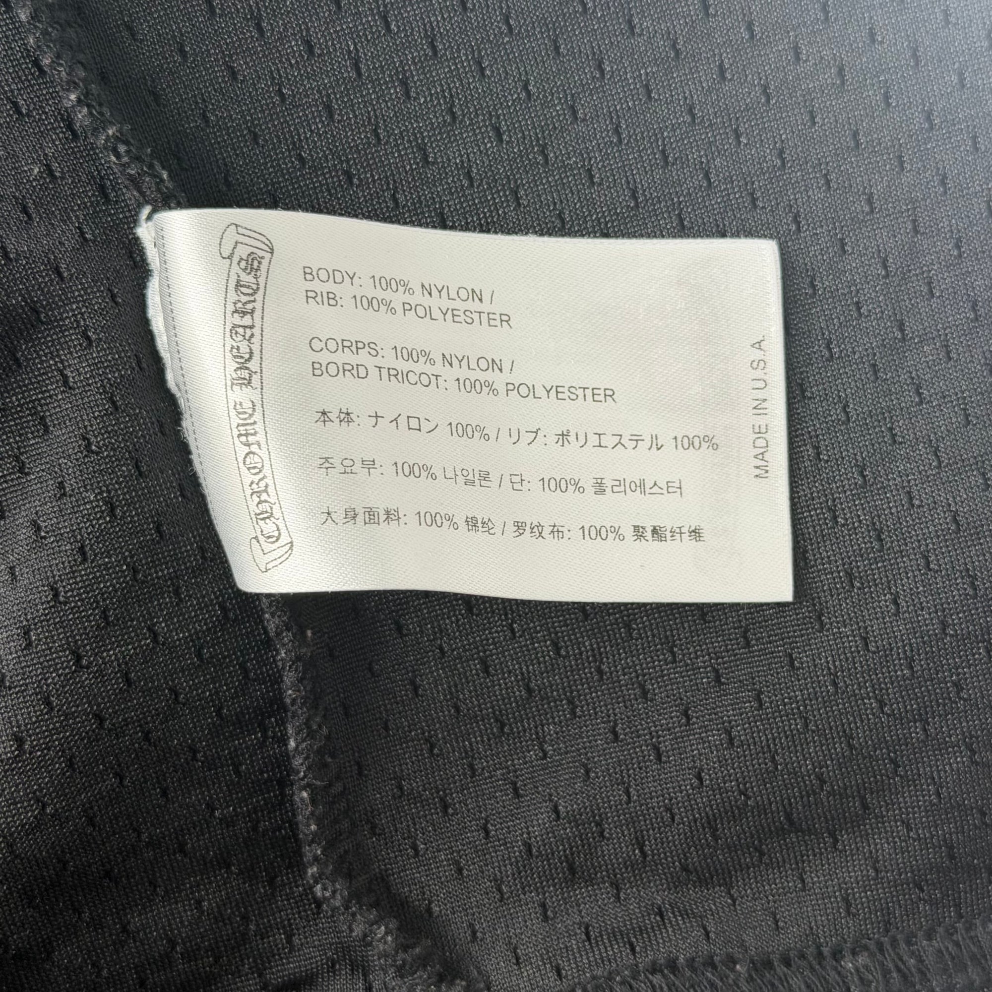 Chrome Hearts Mesh Stadium Longsleeve Jersey Black