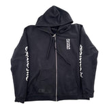 Chrome Hearts Vertical Letter Zip Hoodie Black