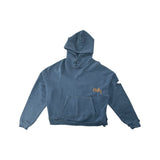 Paly Blank Hoodie Blue