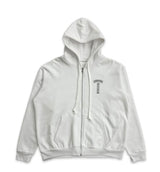 Chrome Hearts T Bar Logo F U Zip-Up Hoodie White