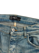 AMIRI Leopard Thrasher Skinny Fit Jeans Clay Indigo