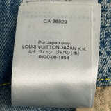 Louis Vuitton Damier Monogram Flared Jeans Blue