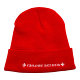 Chrome Hearts CH Logo Beanie Red