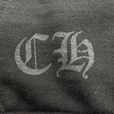 Chrome Hearts Glitter 1988 Vertical Logo Zip-Up Hoodie Black