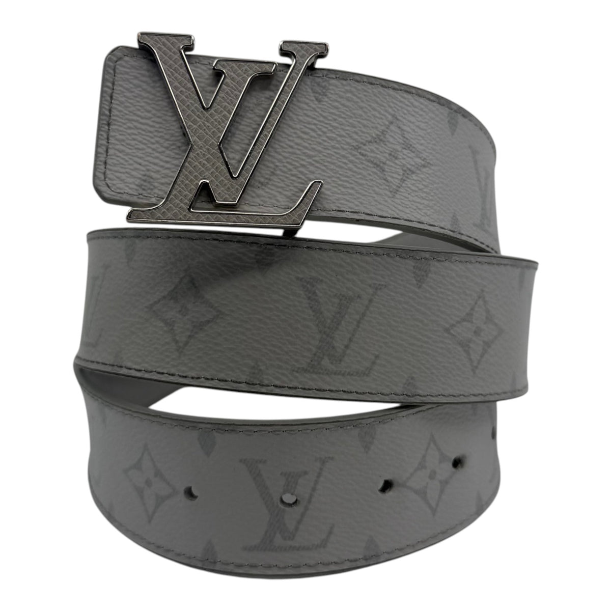 Louis Vuitton Monogram Belt White