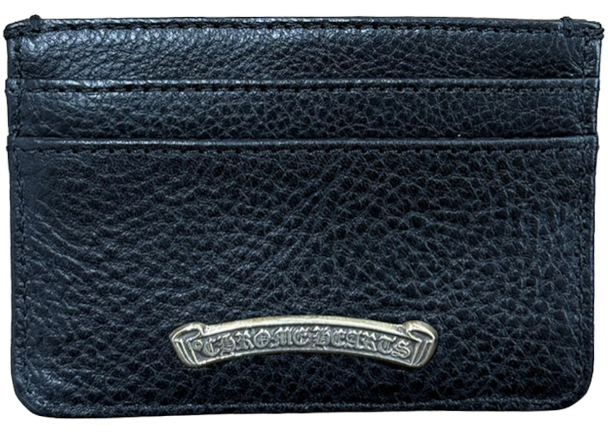 Chrome Hearts Black Chrome Hearts Scroll Leather Cardholder Black Accessory