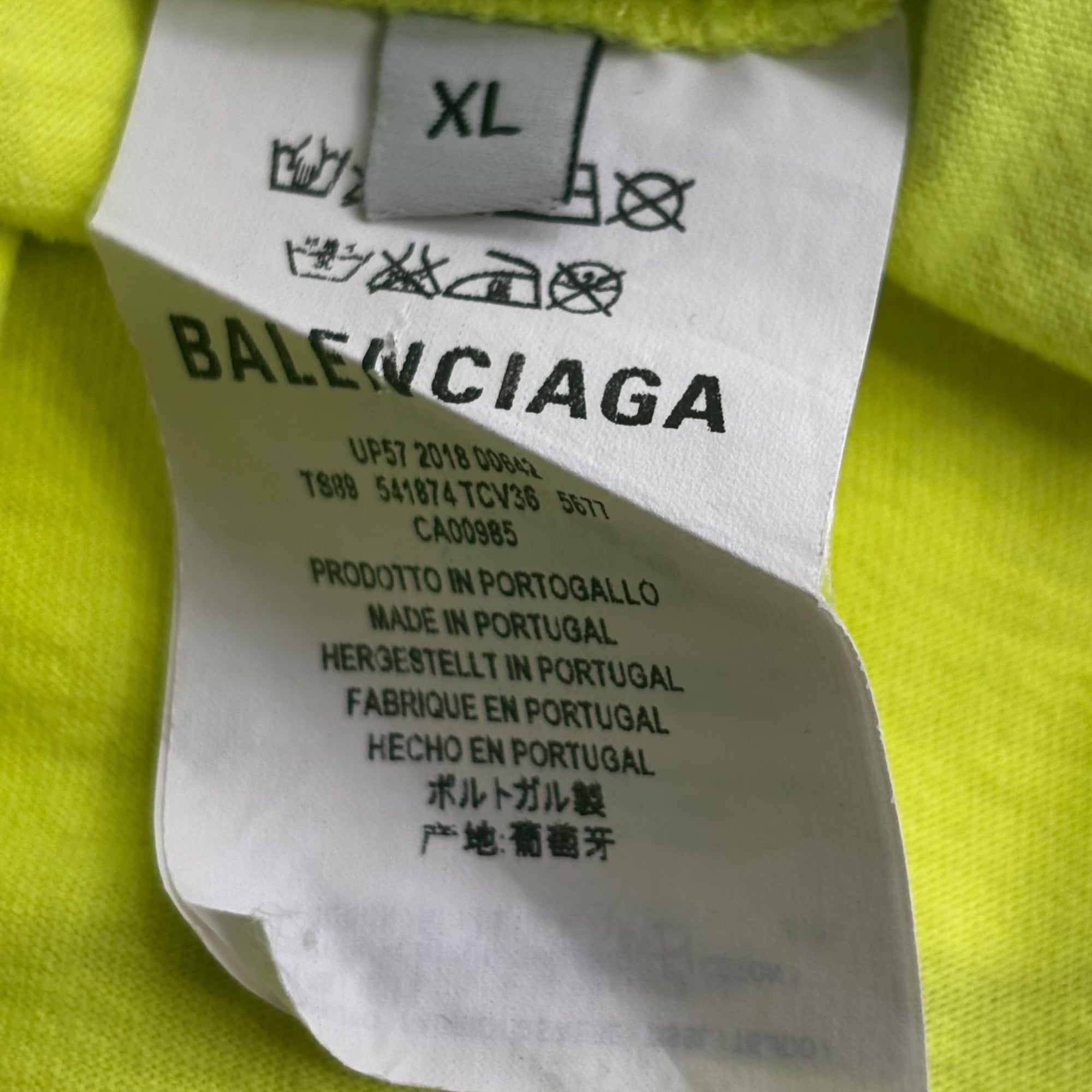 Balenciaga WFP Tee "Neon Green"