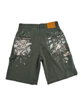 Gallery Dept. Paint Splatter Shorts Green