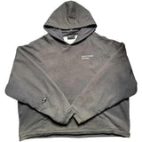 ERD Thermal Lined Distressed Logo Hoodie Grey