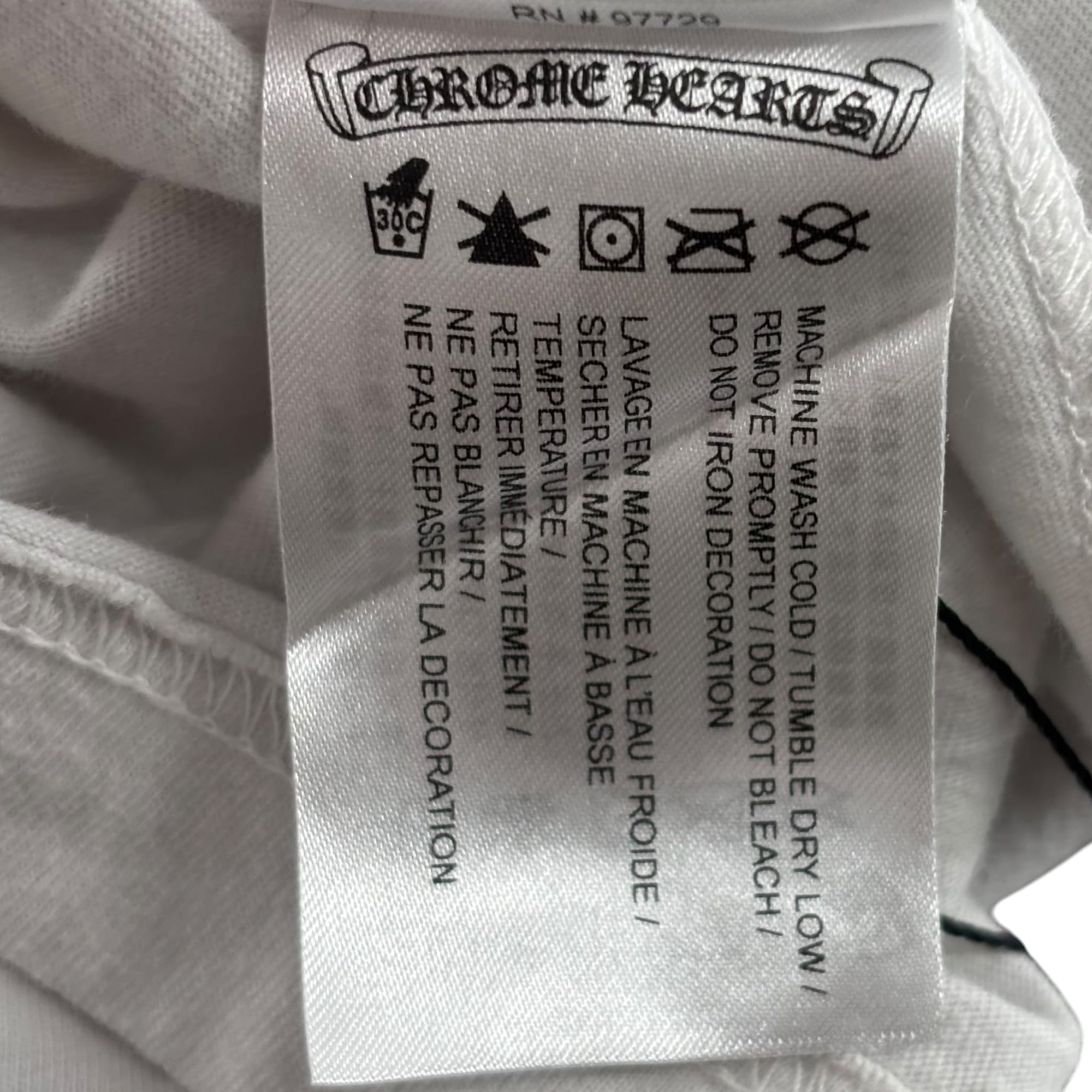 Chrome Hearts Camo Horseshoe Cemetery Cross Long Sleeve Tee