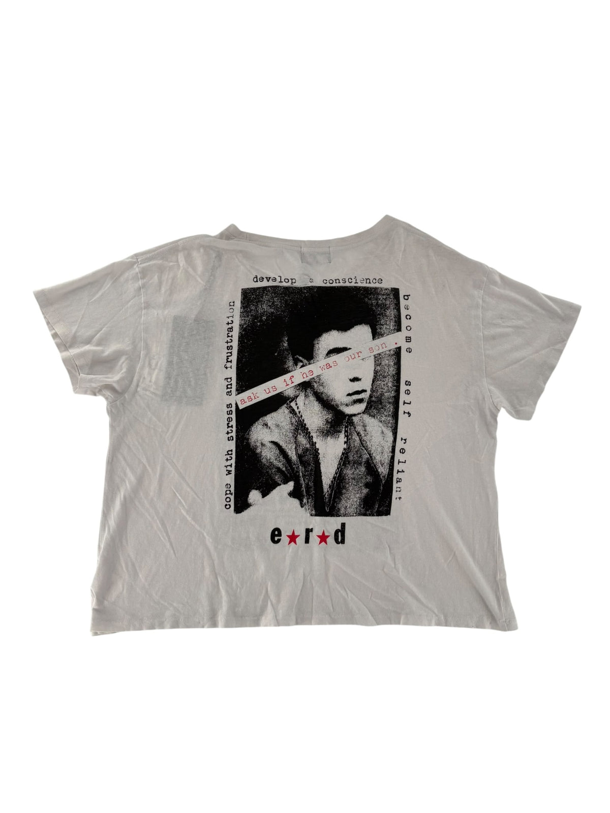 ERD Teen Just Wanted Some Love Tee Black & White