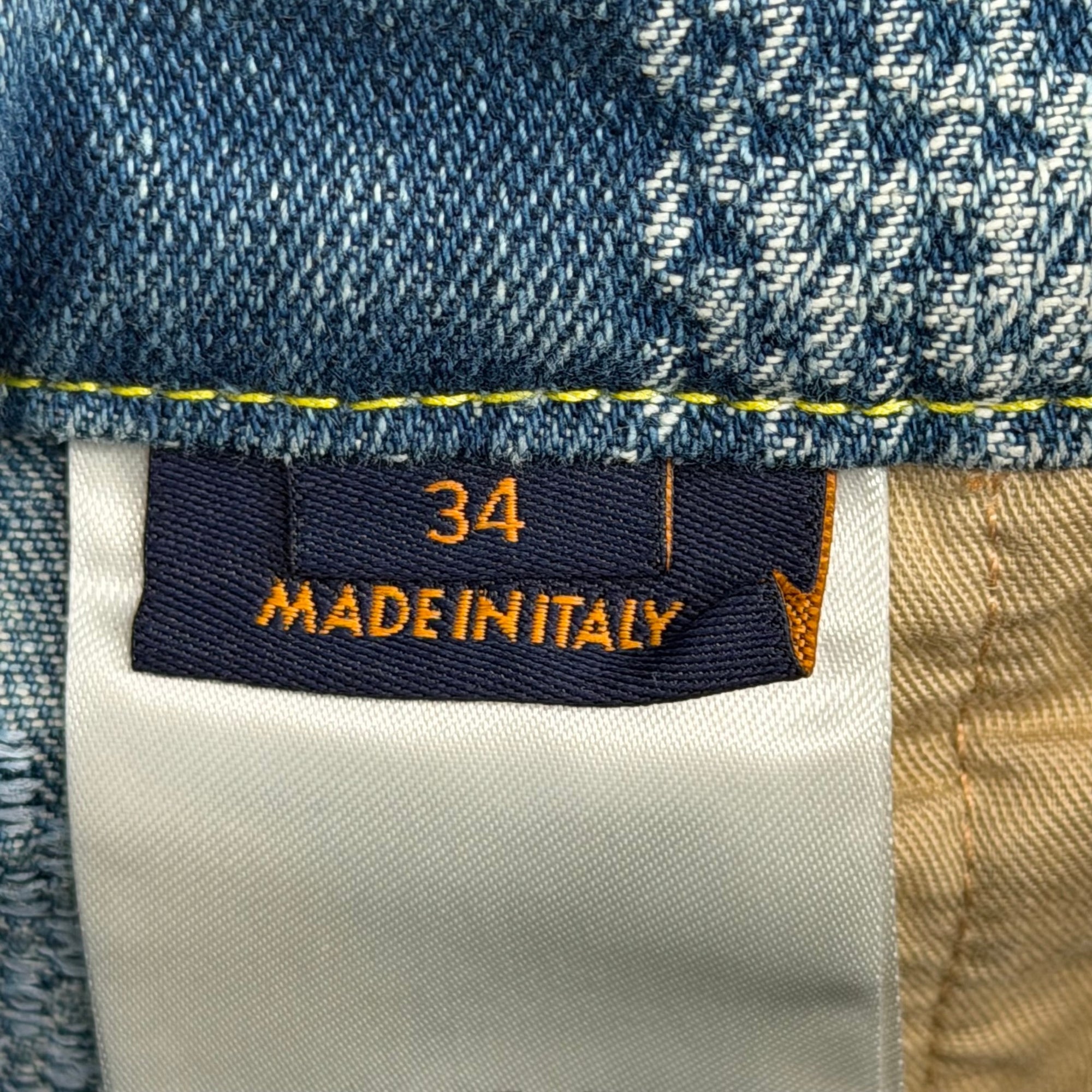 Louis Vuitton Damier Monogram Flared Jeans Blue
