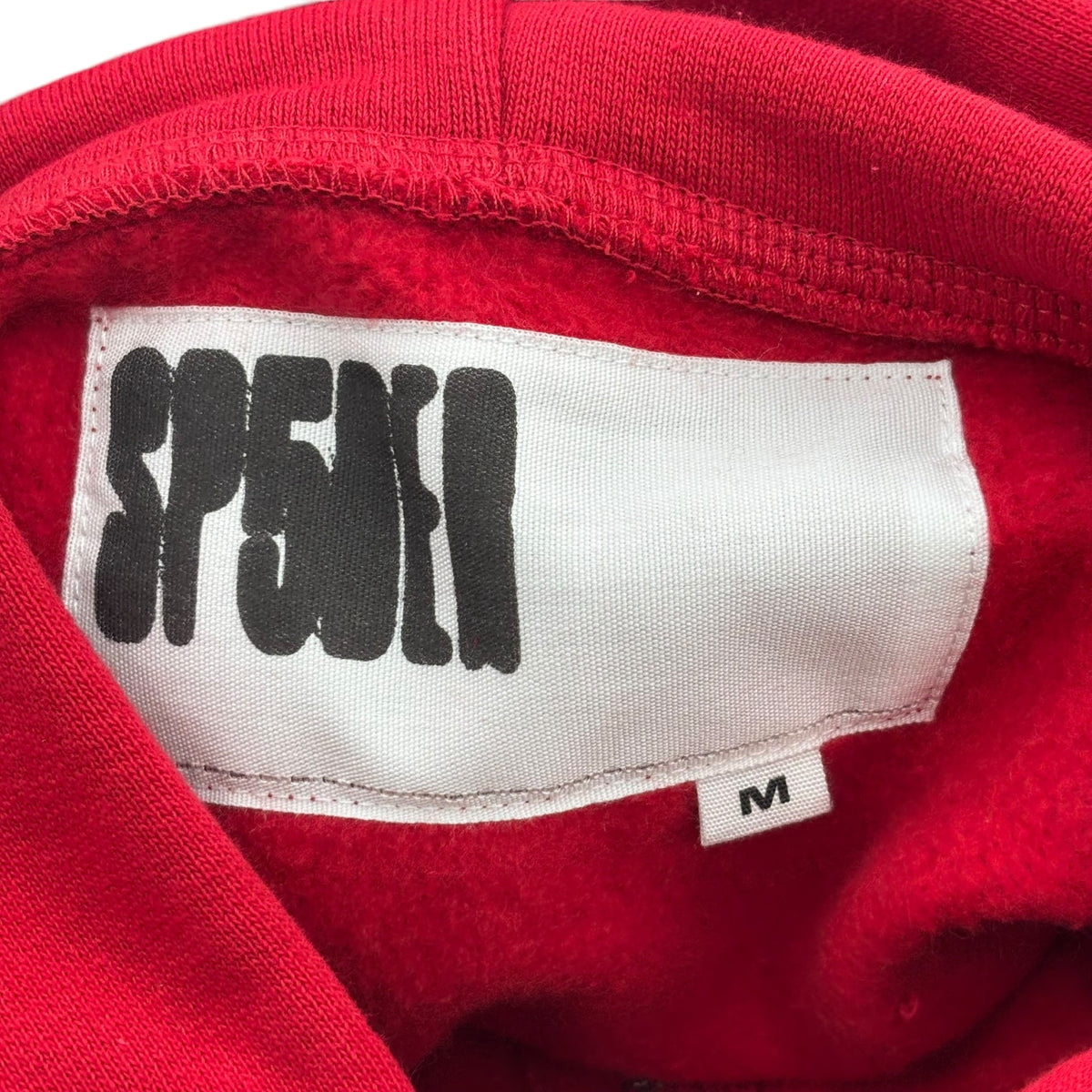 Sp5der Angel Number Zip Hoodie Merlot