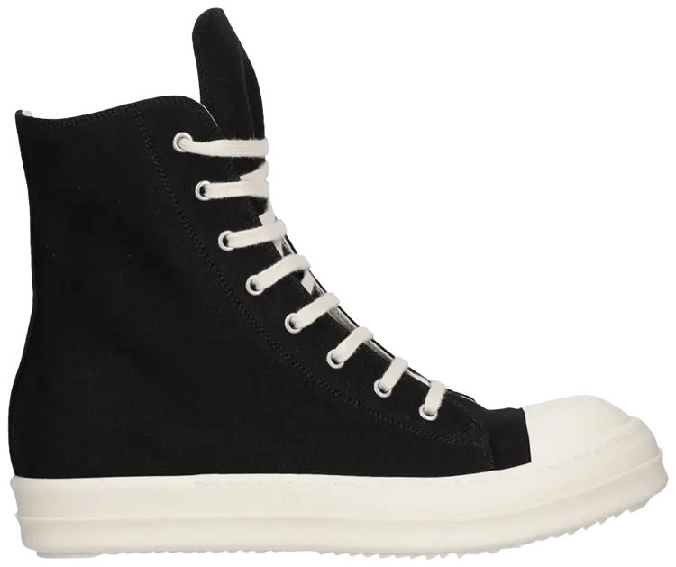 Rick Owens Hollywood DRKSHDW High Black Milk Sneaker