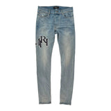 Amiri Logo Patch Denim Lightwash