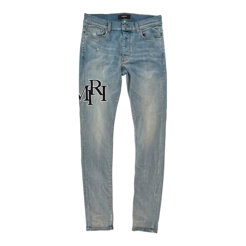 Amiri Logo Patch Denim Lightwash