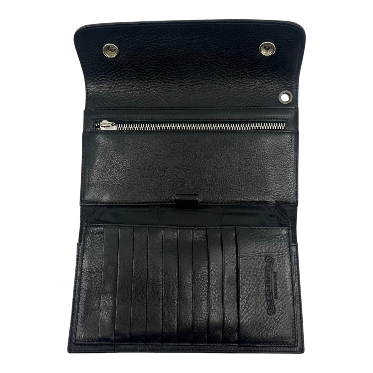 Chrome Hearts Wave Long Wallet Black