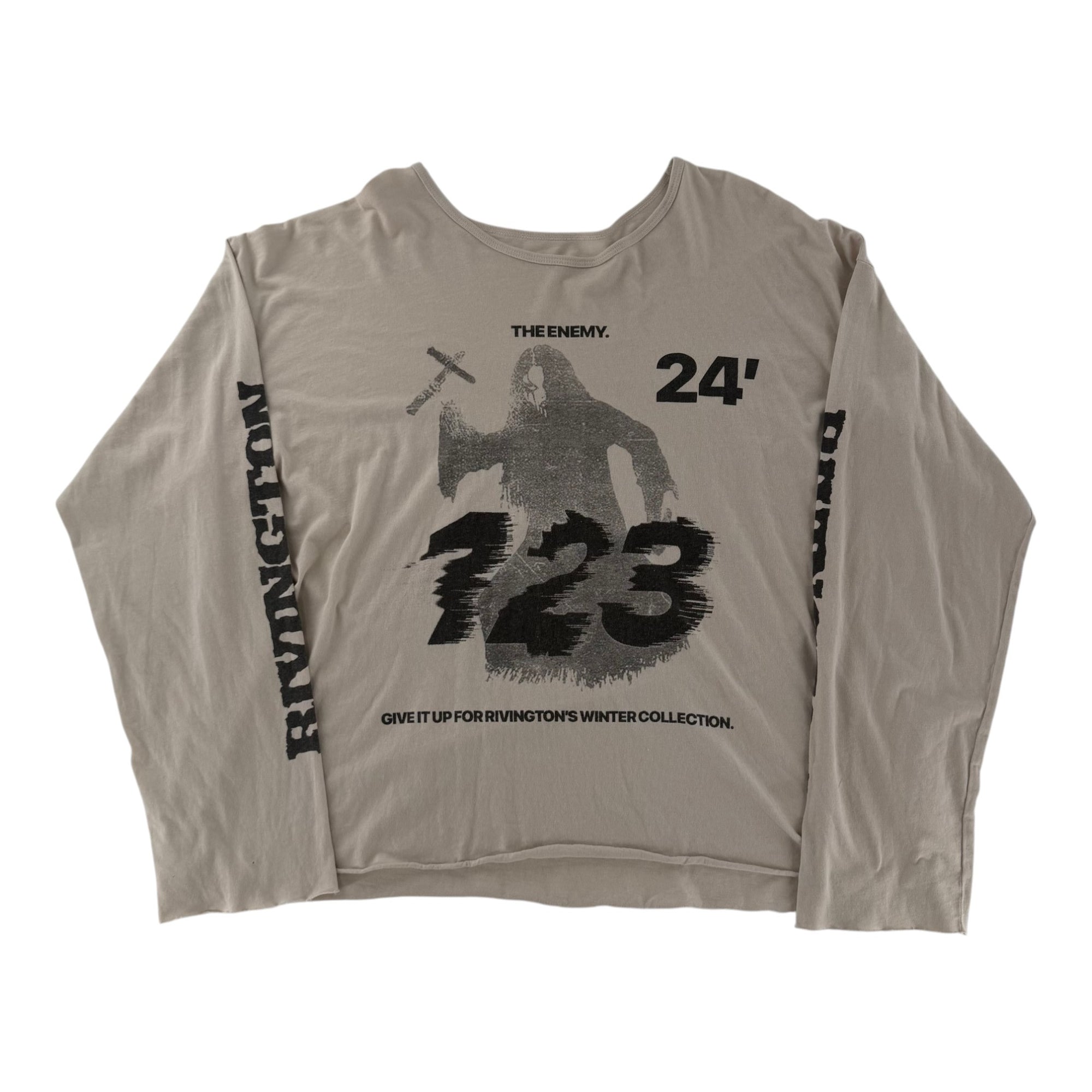 Rivington Inri Enemy Long Sleeve Tee White
