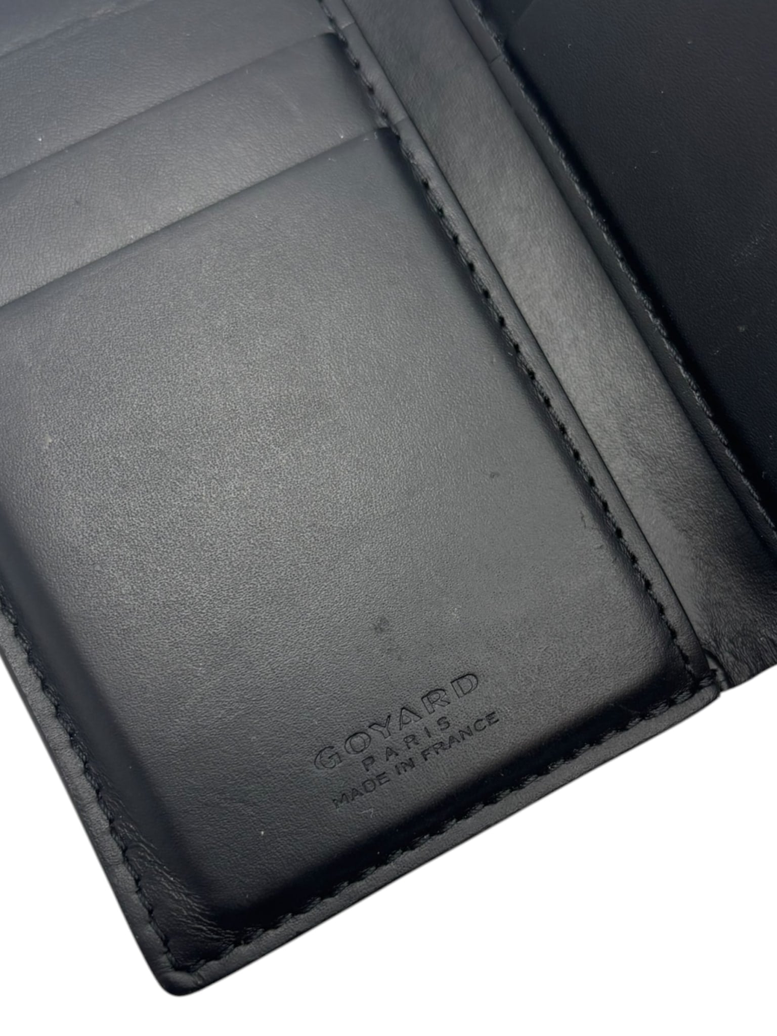 Goyard Vertical Bifold Wallet Black