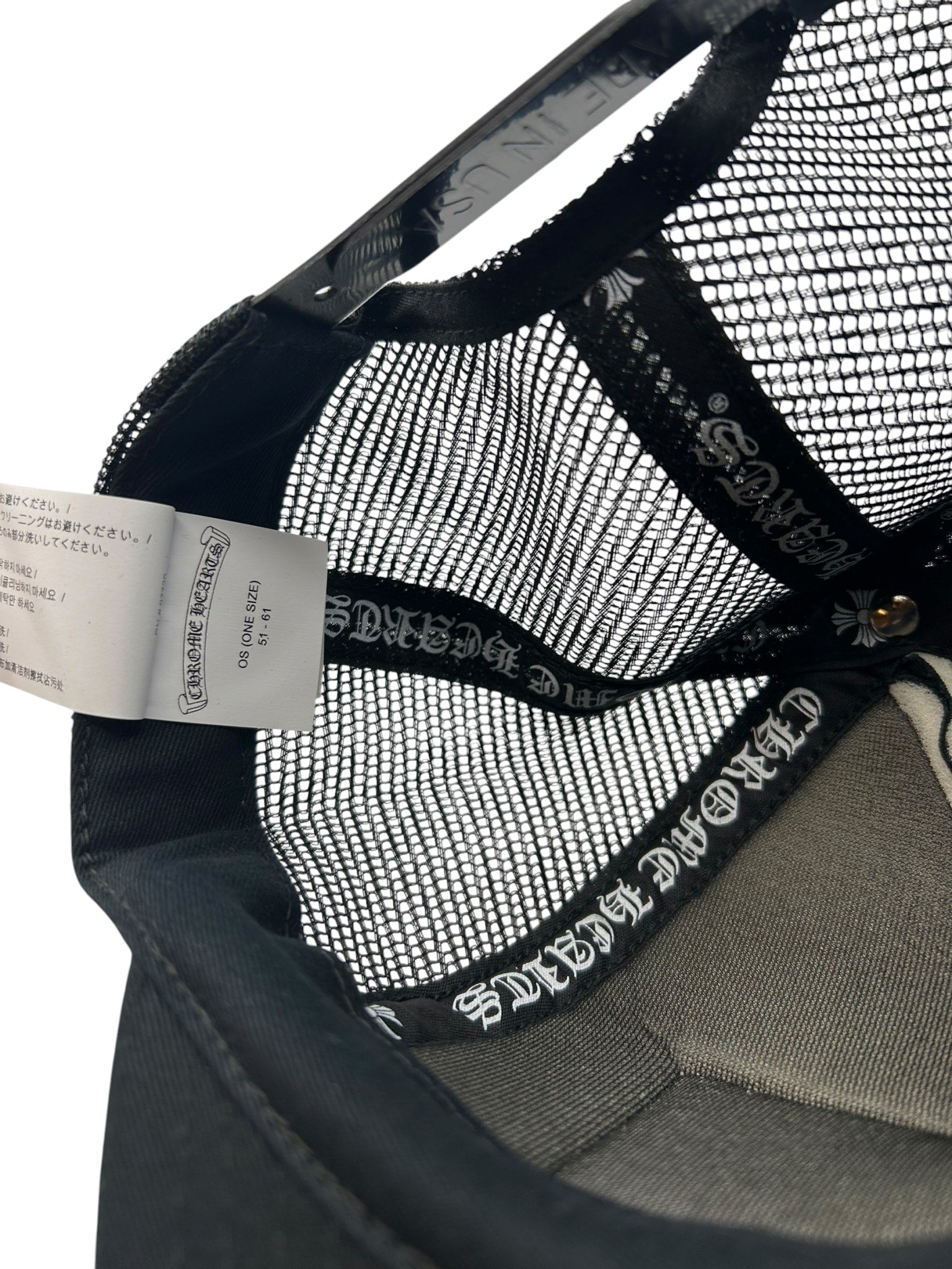 Chrome Hearts Miami Exclusive Trucker Hat Black