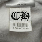 Chrome Hearts Scroll Logo Zip Up White