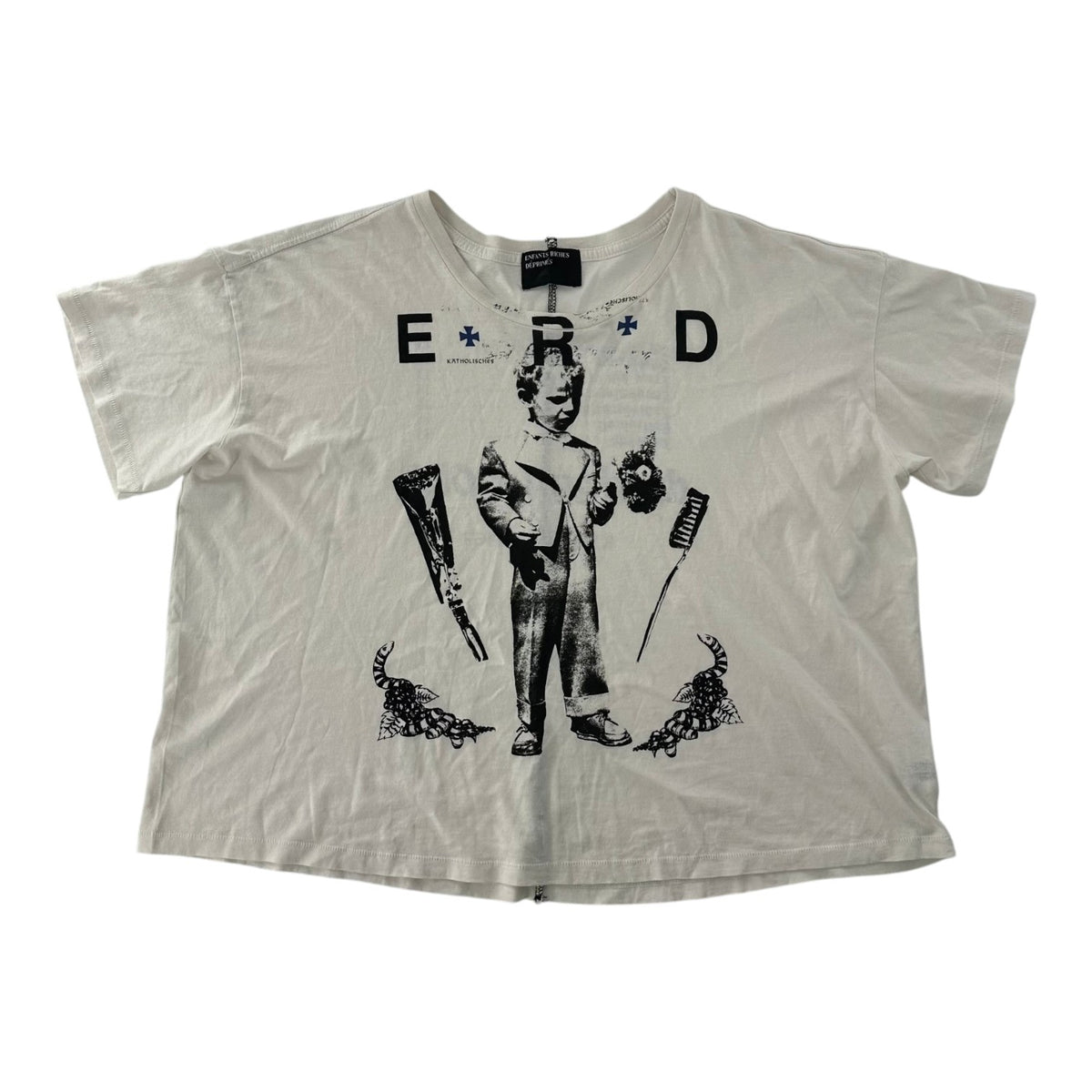 ERD Katholisches Toothbrush Tee White