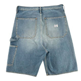 Kapital 14oz Denim STUDS Remake Shorts Light Indigo