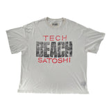 Satoshi Nakamoto Tech Beach Tee White