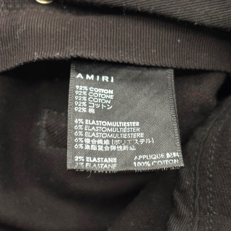 Amiri Mx1 RIbbed Black Paisley