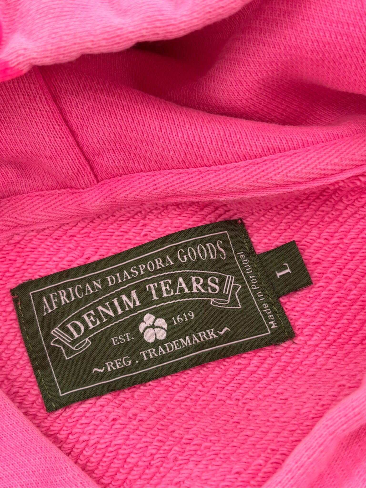 Denim Tears Logo Hoodie Pink