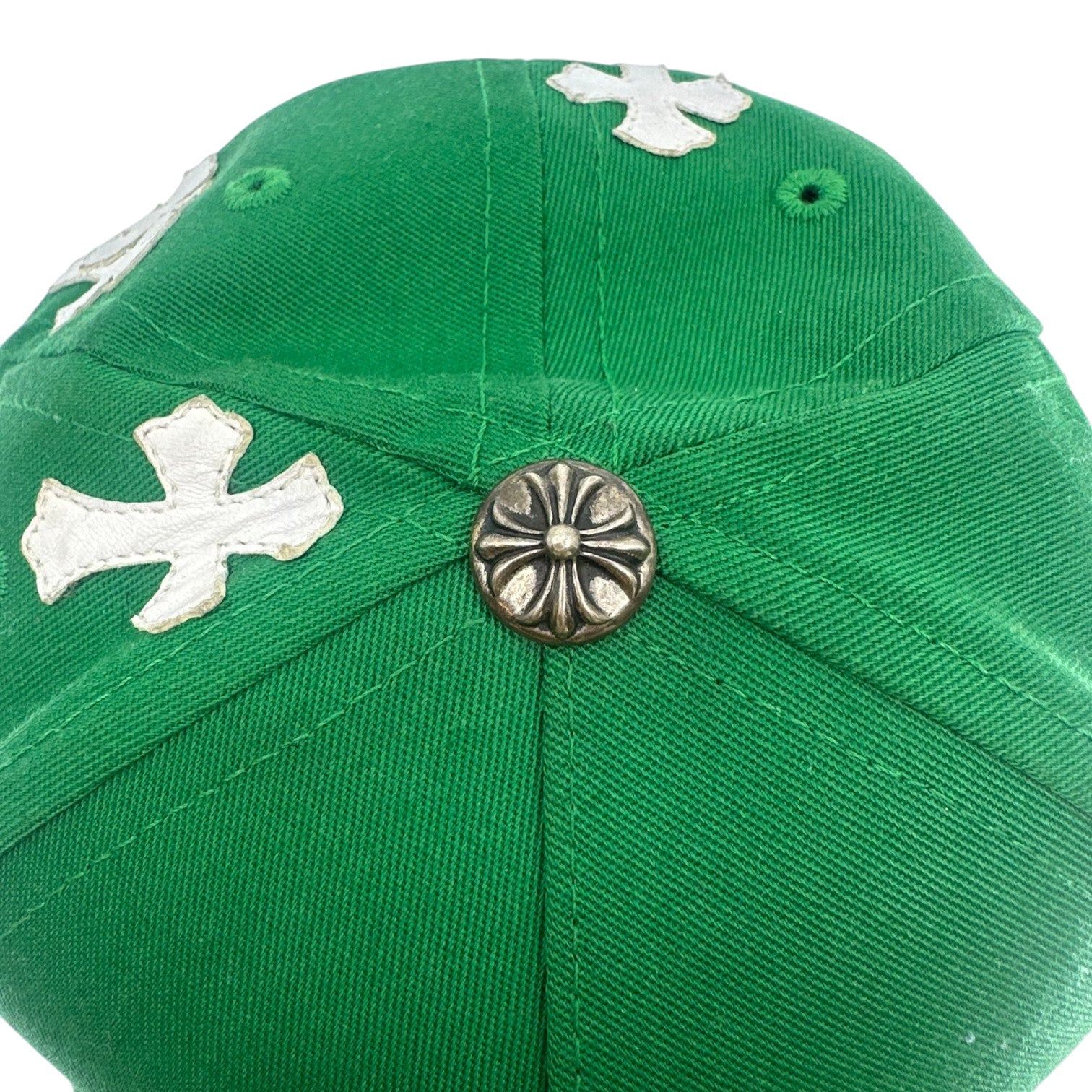 Chrome Hearts Cross Patch Hat Green