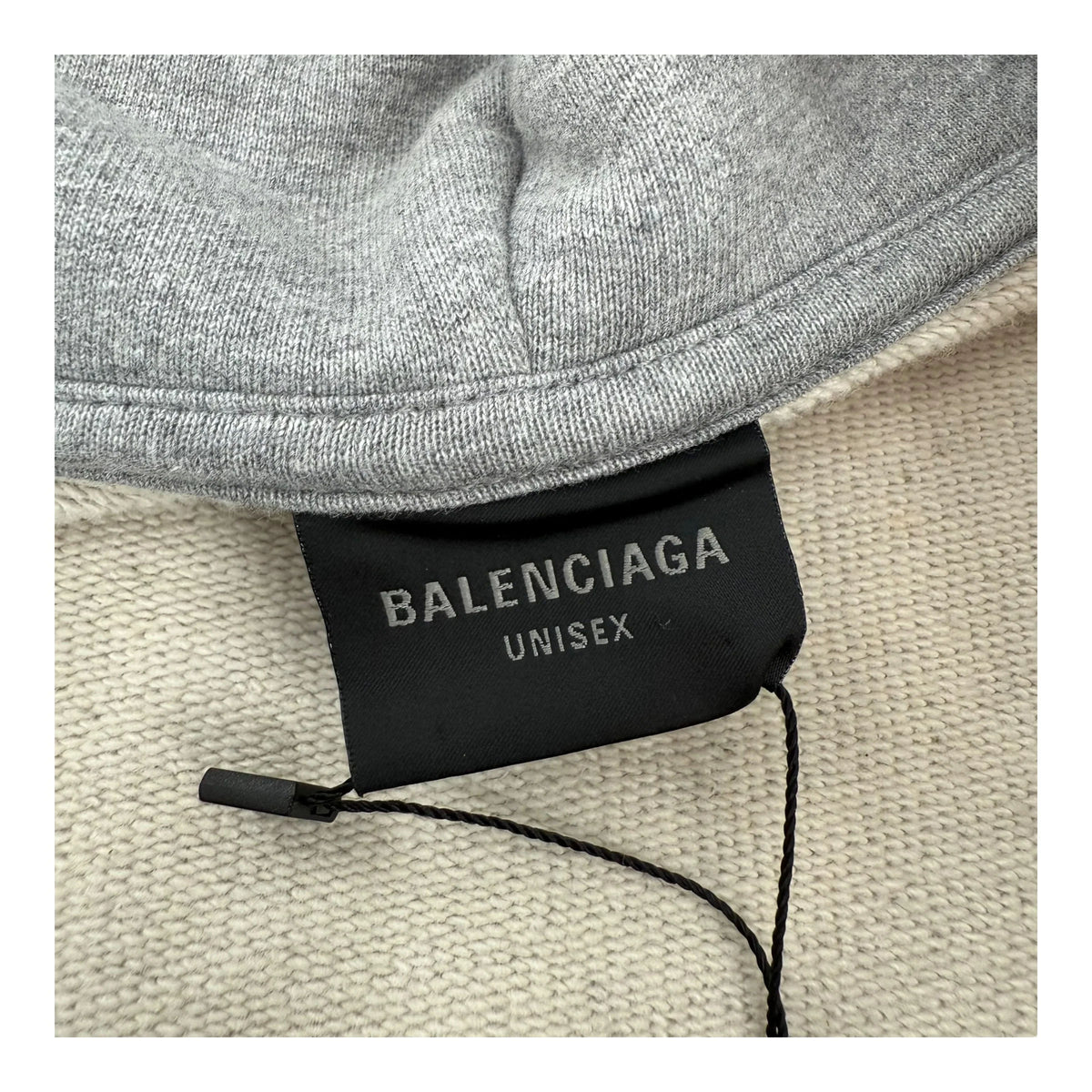 Balenciaga Tattoo Zip-Up Hoodie Grey