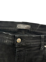 Amiri Camo Bone Jeans Aged Black