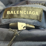 Balenciaga Logo Reversible Puffer Navy