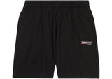 Balenciaga Political Campaign Large Fit Sweat Shorts Black/White