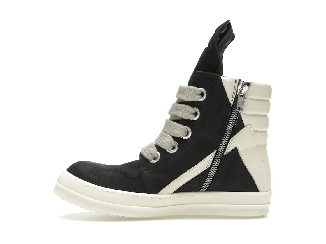 Rick Owens Geobasket Jumbo Lace High Black Milk